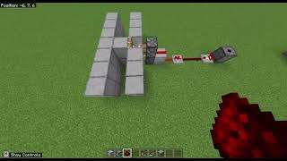 2x1 Redstone piston door  Bedrock Edition XBox PlayStation PE 117 and up [upl. by Milman]