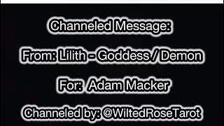 Channeled Message From Lilith “The Dark Goddess” chosen spiritualawakening [upl. by Seely]