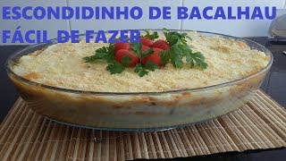 ESCONDIDINHO DE BACALHAU fácil de fazer [upl. by Torbert23]