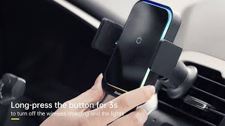 Baseus Car Phone Holder Fast Charger for iPhone Xiaomi Samsung [upl. by Gilbertine]