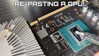 How To REPASTE A Lenovo Legion GPU [upl. by Nonnah]