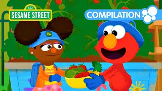 Sesame Street Elmos Vegetable Garden  Nature Explorers Compilation [upl. by Rehtse941]