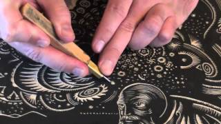 Printmaking Tutorial Woodcarving with Woodblock Tools Intaglio Tricks and Techniques Demo [upl. by Ofelia]