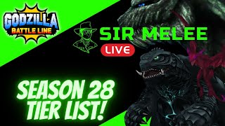 GODZILLA BATTLE LINE SEASON 28 TIER LIST GAMERA GYAOS  GODZILLA EARTH ALL RANKED [upl. by Aicrag961]