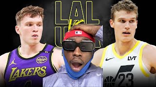 Dalton Knecht the milkman brother season high 37 points lakers vs Jazz Reaction [upl. by Campball]