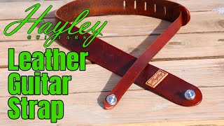 How to make a Leather Guitar Strap [upl. by Htidirem]