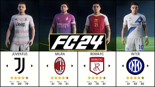 EA SPORTS FC 24  NEW Serie A TIM amp Serie BKT  Teams Ratings amp Kits ✅ [upl. by Larkin]