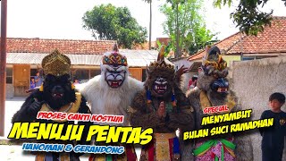 PERSIAPAN HANOMAN amp GERANDONG MENUJU PENTAS ❗❗ KUDA LUMPING MUTIARA SURYA PUTRA 🔥 BARGOLA TV [upl. by Danya568]