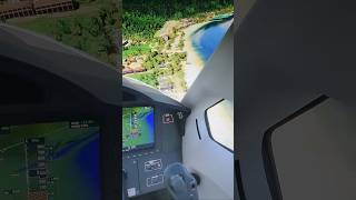 DaltonFlightsimclips  WMBT Pulau Tioman Airport copilot VFR approach RWY 20 Daher TBM 930 🎬‼ [upl. by Illona899]