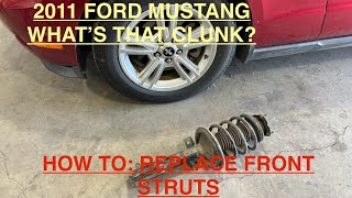 How to 2011 Ford Mustang Front Strut Assembly Replacement [upl. by Bradstreet]