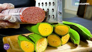 RALLALE SALAMI A LOS PLATANOS VERDES  RecetasMWC [upl. by Ettevy]