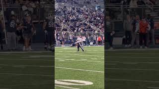 Montigo Moss with the incredible jumping catch for a Umaine first down [upl. by Elletsyrc]