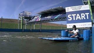 Elena Micozzi Italy Canoe Slalom Semi Final  2024 ICF Canoe Slalom World Cup Krakow Poland [upl. by Yramanna935]