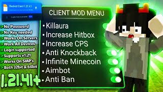 The New Most OP Hacked Mod Menu Client for MCPE 12141 [upl. by Terence]