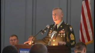 Army ROTC 2009  CSM Jeffrey J Mellinger Part 5 of 5 [upl. by Scuram]