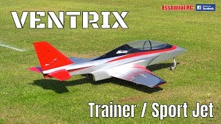 YOUR FIRST RC turbine powered JET  VENTRIX  trainer \ aerobatic SPORT JET [upl. by Sajet715]