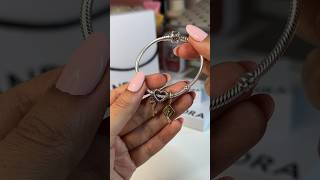 Pandora charm bracelet unboxing ✨ giftidea christmasgiftideas charms giftsforher pandoramoments [upl. by Ahsinnor]