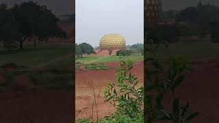 Matrimandir at Aeroville Pondicherry matrimandir aeroville pondicherry viewpoint panorama [upl. by Nirtiac]