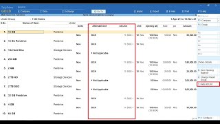 Tally Add On  Enter Alternate Unit in MultiMaster Multi Create Stock Item in TallyPrime software [upl. by Aggappe19]