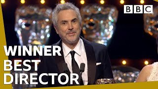 Alfonso Cuarón wins Best Director BAFTA 2019 🏆 BBC [upl. by Elleahcim]