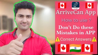 🇨🇦 ArriveCAN App  How to use and generate Receipt in Arrive Can App  International Students Canada [upl. by Ydoow]