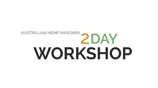 Australian Hemp Masonry  Hemp building workshop [upl. by Funch303]