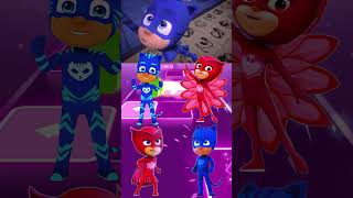 PJ Masks  CatBoy 🆚 Owlette 🆚 CatBoy 🆚 Owlette X Dance Song Tiles Hop EDM Rush shorts [upl. by Nnaegroeg]