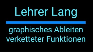 graphisches Ableiten verketteter Funktionen Fit fürs MatheAbi [upl. by Iren]