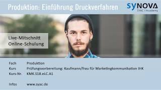 Produktion » Einführung Druckverfahren  Kaufmann  Kauffrau für Marketingkommunikation  SYACDE [upl. by Hawk]