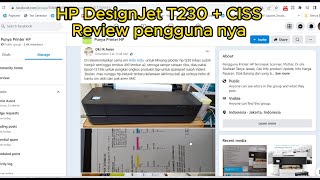 HP Designjet T230 T250 CISS User Review [upl. by Wymore]