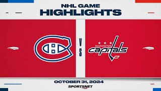 NHL Highlights  Canadiens vs Capitals  October 31 2024 [upl. by Benedick]