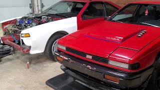 first start in 5 years for the twin turbo widebody s12 silvia nissan silvia twinturbo swap [upl. by Asiulairam]