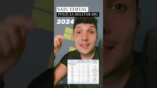 SAIU EDITAL PMMG 2024 2900 VAGAS [upl. by Nakre]