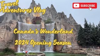 Canadas Wonderland Opening of the 2024 SeasonRelaxing walk thru of the park new park entrance [upl. by Sewole]