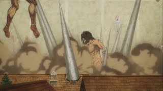 Eren uses warhammer titan powers  AOT season 4 part 2 [upl. by Hyrup]