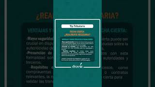 FECHA CIERTA  CÓMO APROVECHAR LA LIBERTAD PROBATORIA EN MATERIA TRIBUTARIA draver peru empresas [upl. by Akitnahs116]