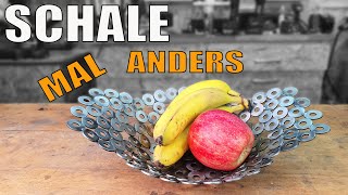 Obstschale aus Metall  schnell und einfach gebaut  Anfänger Schweißen  Die etwas andere Schale [upl. by Amador]