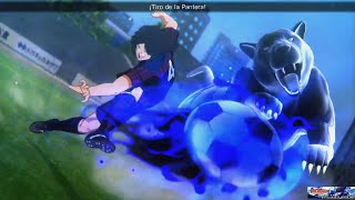 CAPTAIN TSUBASA RISE OF NEW CHAMPIONS TIRO DE LA PANTERA [upl. by Kcirdlek]