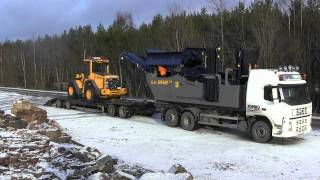 Sorteringsverket på lastväxlarram Lv 302 T3 transport [upl. by Madella]