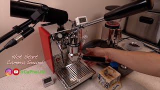 Hot Start Sound of Olympia Cremina SL Spring Lever Espresso Machine [upl. by Yeloc393]