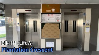 Blk 111 Tengah  2023 Mitsubishi Elevator Lift A [upl. by Hepsibah]