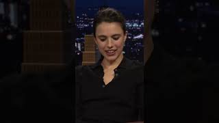 Margaret Qualley  Family Movie Night Gone Wrong 🍿😱 conanobrien jimmyfallon jimmykimmel [upl. by Furgeson316]