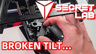 Secretlab Busted Tilt  Repairing Gaming Chair [upl. by Aelaza493]