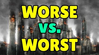 Difference between WORSE and WORST [upl. by Casta]