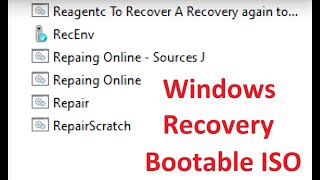 154 Windows Recovery Bootable ISO [upl. by Joann]