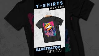 Tshirt Design in Adobe Illustrator  Illustrator Tutorial tshirt tshirtdesign shorts [upl. by Emirak]