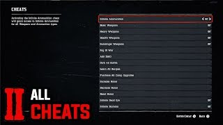 All 37 Cheats How to Enter All Cheat Codes  Red Dead Redemption 2 [upl. by Alaric]