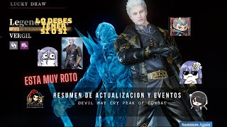 Devil May Cry Peak Of Combat Resumen Eventos y Actualización Vergil Legend Seeker [upl. by Vitia579]