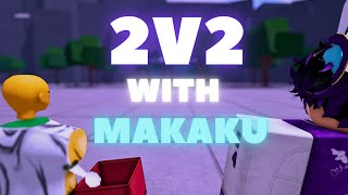 I 2V2D With MAKAKU In The Strongest Battlegrounds  thestrongestbattlegrounds [upl. by Aldin479]