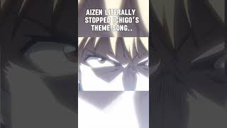 Aizen stopping Ichigo’s theme  bleach ichigo animeedit anime share shorts aizen peak [upl. by Mackey310]